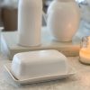 White ribbed ceramic kitchenware - Image 3