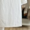 White linen look lace edged top - Image 3