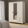 Loft wardrobe with mirror - Cashmere