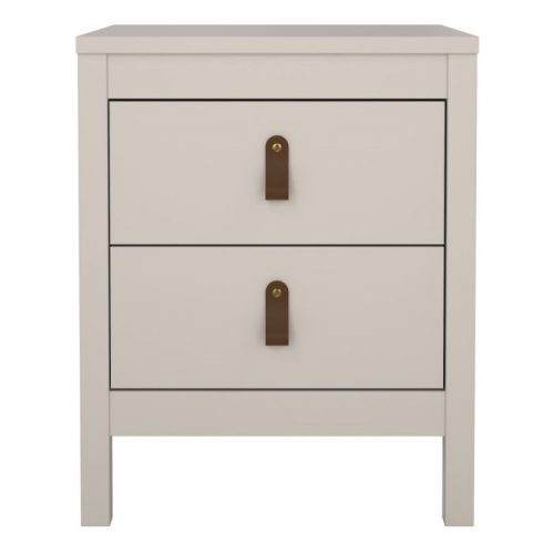 Loft two drawer bedside table in Cashmere - Image 3