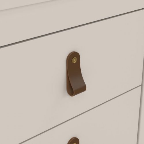 Loft two drawer bedside table in Cashmere - Image 6