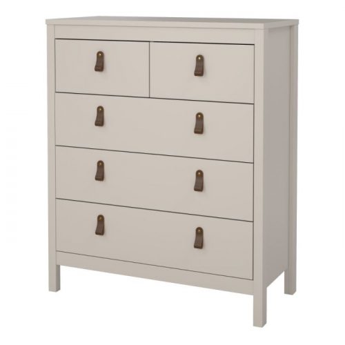 Loft five drawer chest in Cashmere - Image 4
