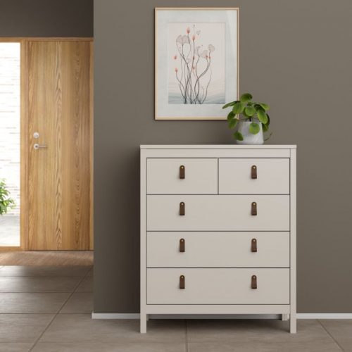 Loft five drawer chest in Cashmere - Image 6