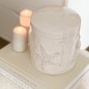 Large ceramic lidded storage jar with coastal decoration - Image 4