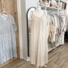 Natural rouched strap dress - Image 3