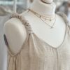 Natural rouched strap dress - Image 2