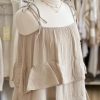 Beautiful tiered maxi dress in stone - Image 2