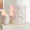Large ceramic lidded storage jar with coastal decoration - Image 3