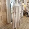 Beautiful tiered maxi dress in stone - Image 3